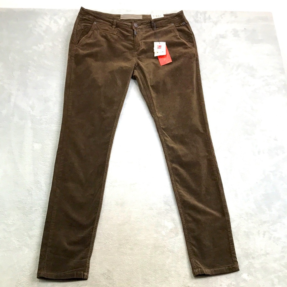 TimeZone Women's Carmel Brown Low Rise Pants Size 31 New